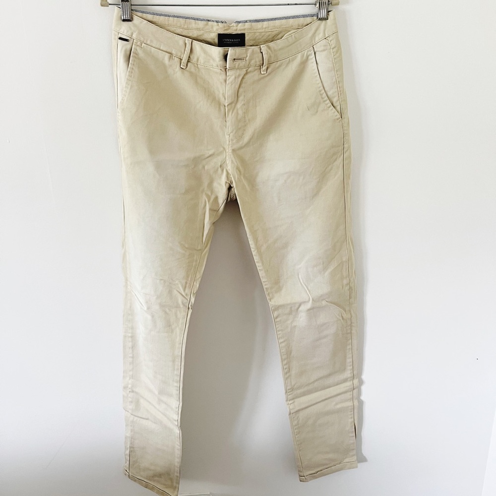Men’s Scotch and Soda Light Beige Pants, Size 31